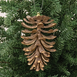 Bronze Tipped Pinecone Ornament - 5.5"