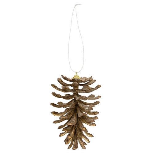 Bronze Tipped Pinecone Ornament - 5.5"