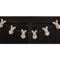 Fuzzy Tail Bunny Garland - 57"