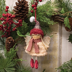 Pink Angel Doll Ornament