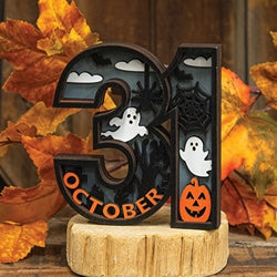 October 31st Halloween Scene Sitter