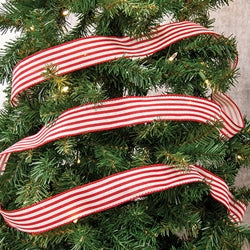 Candy Cane Striped Ribbon - 2" x 10 Yards