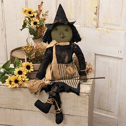 Agnes Witch Doll With Broom
