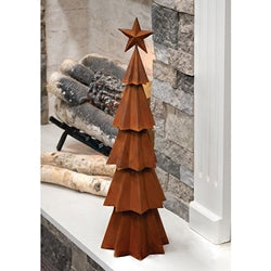Rusted Metal Christmas Tree - 23.5"H