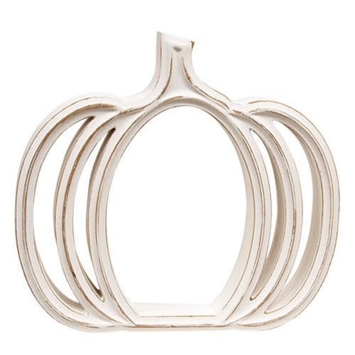 Carved Look Wooden Frame Pumpkin - 14.75"x13.5"