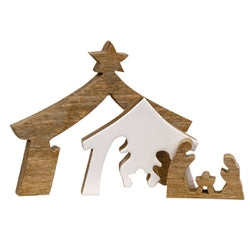 Natural Wood Puzzle Nativity Block