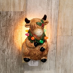 Ceramic Holiday Highland Nightlight