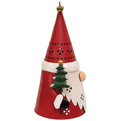 Metal Santa Gnome Luminary