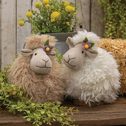 Fluffy Sheep with Flower - 2 Asstd.