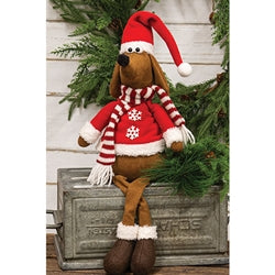 Dangle Leg Santa Dachshund