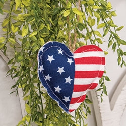 Patriotic Heart Flag Ornament