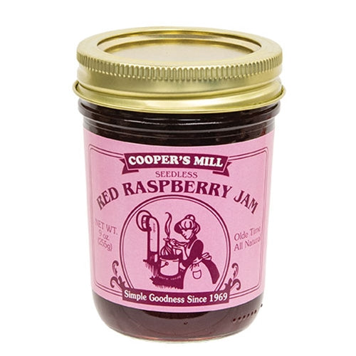 Red Raspberry Seedless Jam 9 oz Jar