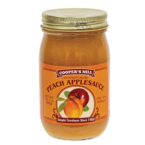 Peach Applesauce w/Cinnamon Pint Jar