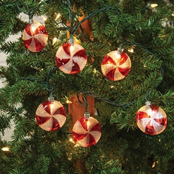 Peppermint Candy Light Strand - 10ct - 6ft.