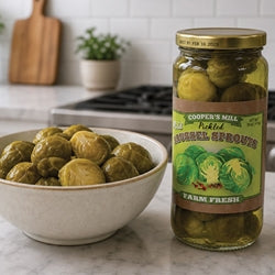 Mild Pickled Brussel Sprouts - Pint Jar