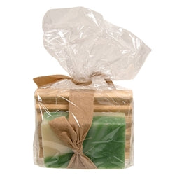 2/Set - Cool Fresh Aloe Soap Bar With Wooden Soap Dish
