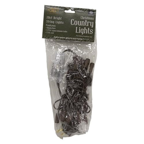 Light Set Brown Cord 20ct