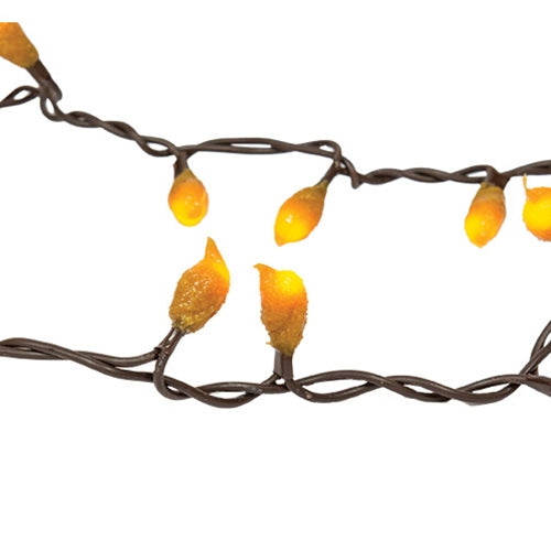 Mustard Silicone Teeny Lights 20ct