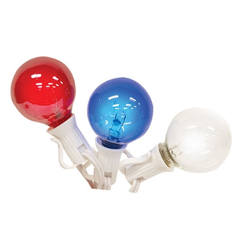Patriotic Patio Lights 10ct 9ft