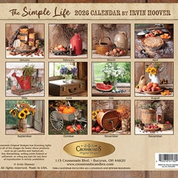 Irvin Hoover - Simple Life  2026 Calendar
