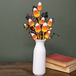 Sugared Candy Corn Spray - 17"