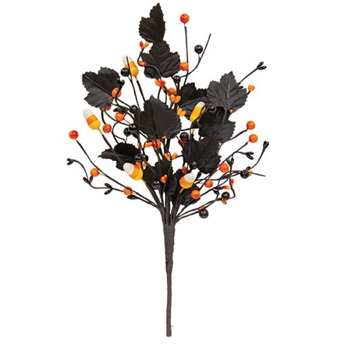 Spooky Candy Corn & Berries Pick - 14"
