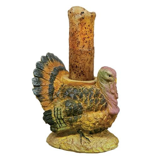 Turkey Taper Holder w/Candle
