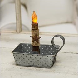 Galvanized Metal Grater Taper Holder