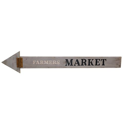 Farmers Market Arrow Sign