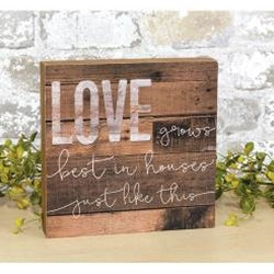 *Love Grows Best Box Sign