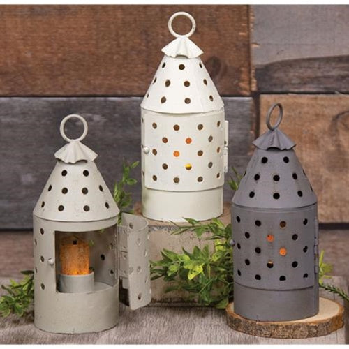 Farmhouse Colors Mini Railroad Lantern 3 asstd.