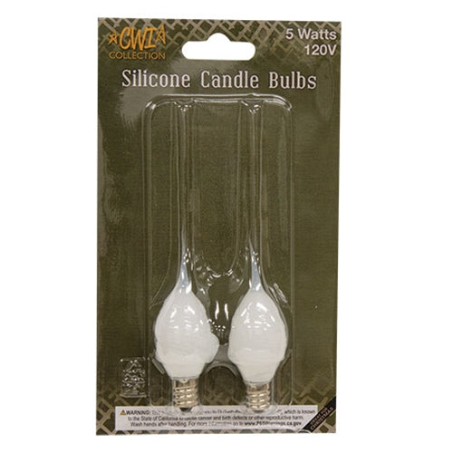 2/Pkg Pearlized Silicone Bulbs 5W