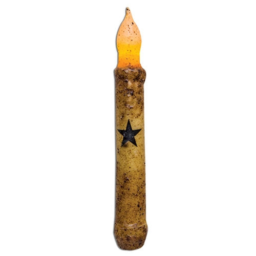 Burnt Ivory Star Timer Taper 6"