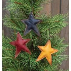 3/Set Fabric Star Ornaments