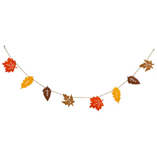 Fall Leaves Felted Garland