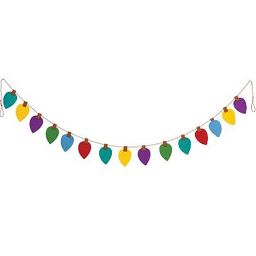 Christmas Lights Felted Garland