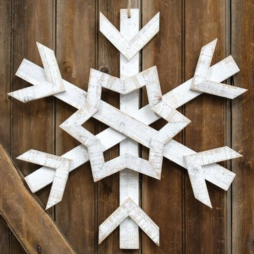 Wooden Jumbo Snowflake 20"