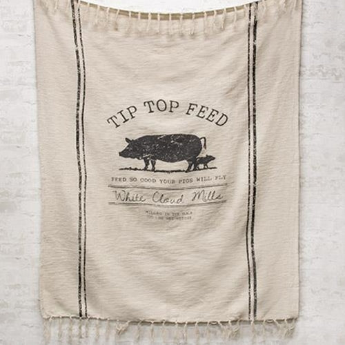 Tip Top Feed Farmhouse Throw