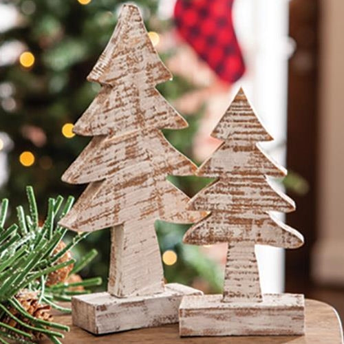 Distressed Wooden Tree 8 inch