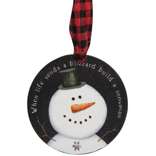 3/Set Happy Snowman Ornaments