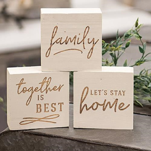 Family Engraved Block 3/Asst