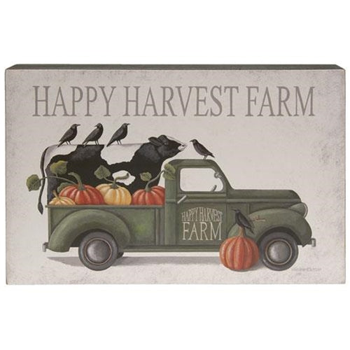 Happy Harvest Farm Truck Box Sign