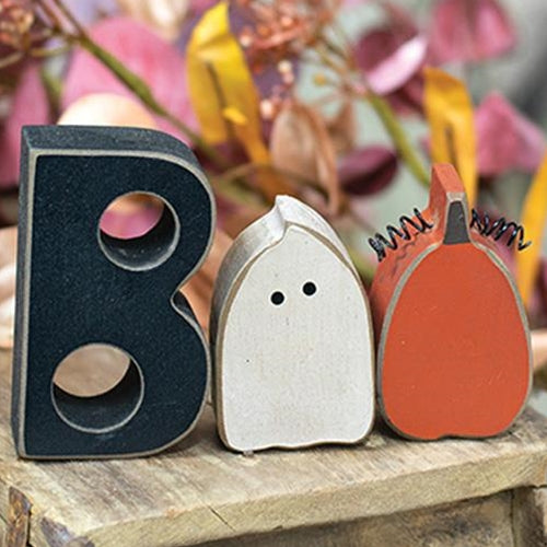 3/Set Boo Ghost & Pumpkin Blocks