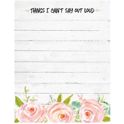 Can't Say Out Loud Notepad