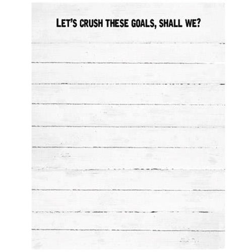 Crush These Goals Notepad