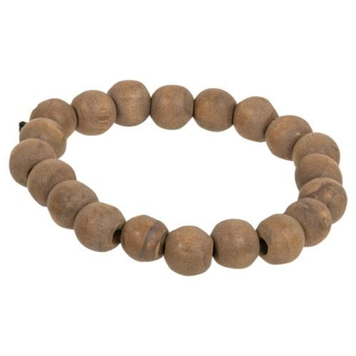 Wooden Dark Mini Bead Candle Ring