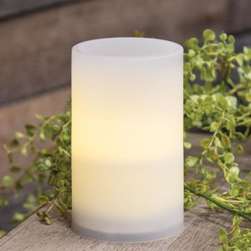 Warm Light White Pillar Candle 3x5