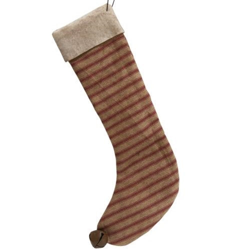 Gingham Stocking Ornament 9 inch