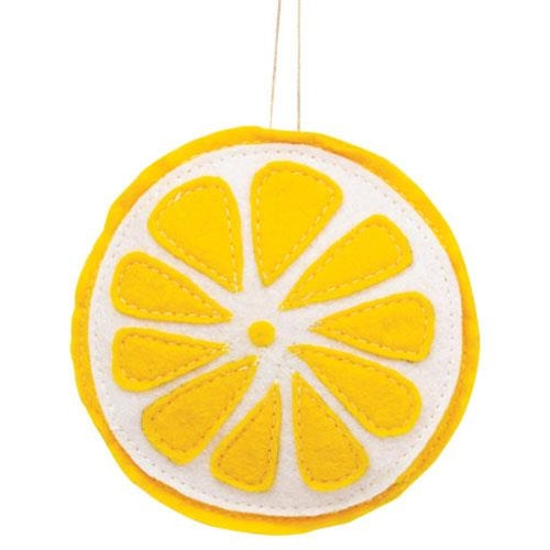 Felt Lemon Slice Ornament