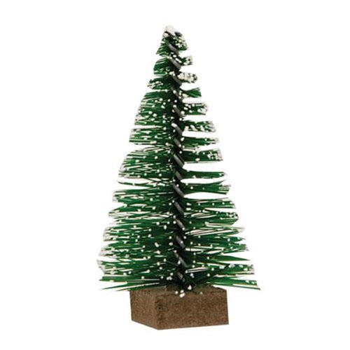 12/Set Mini Snowy Bottle Brush Trees